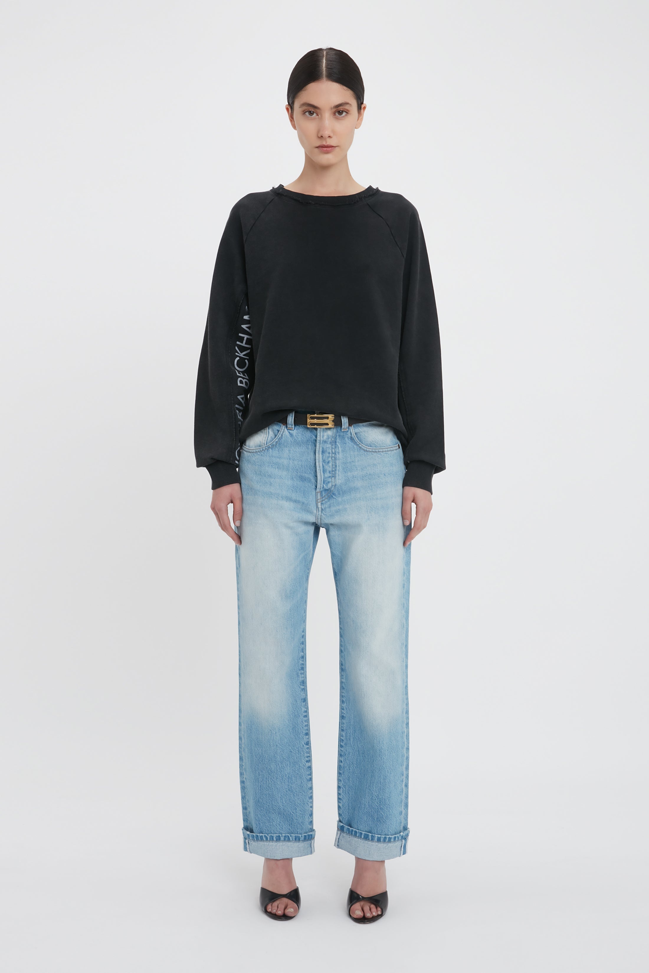 Branded Sweatshirt In Black - 2