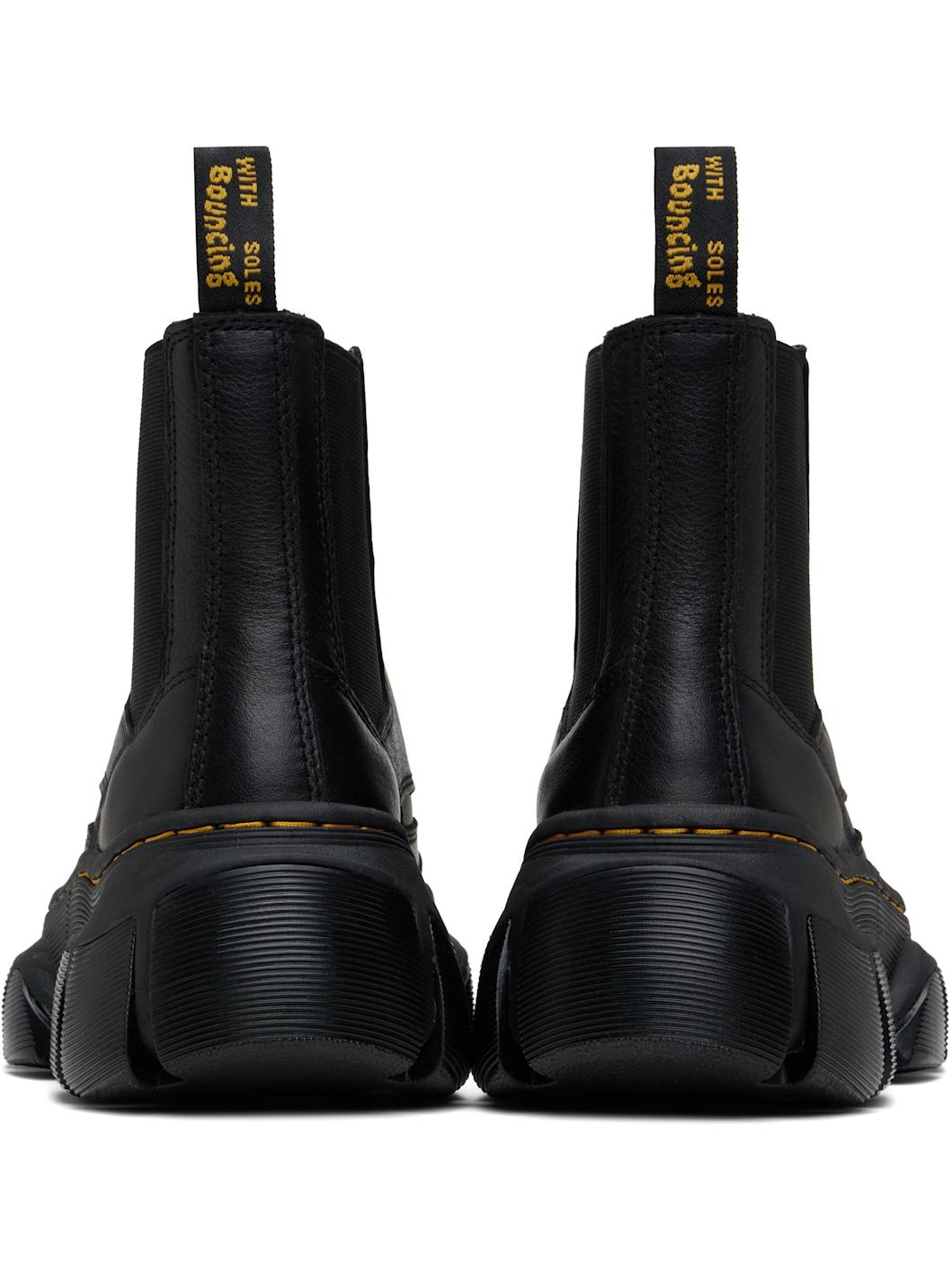 Black DXML Zip Leather Chelsea Boots - 2