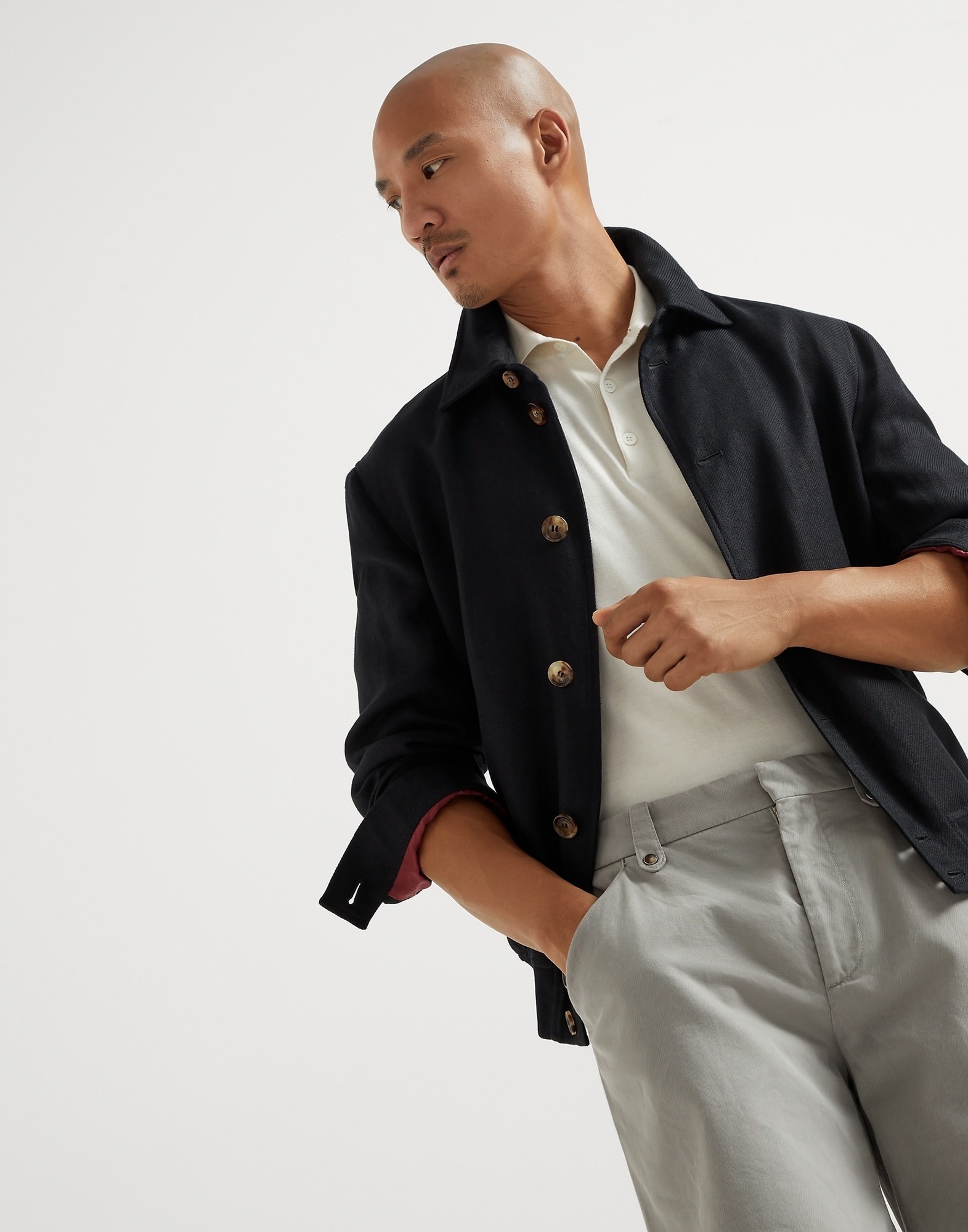 Cotton lightweight knit polo - 4