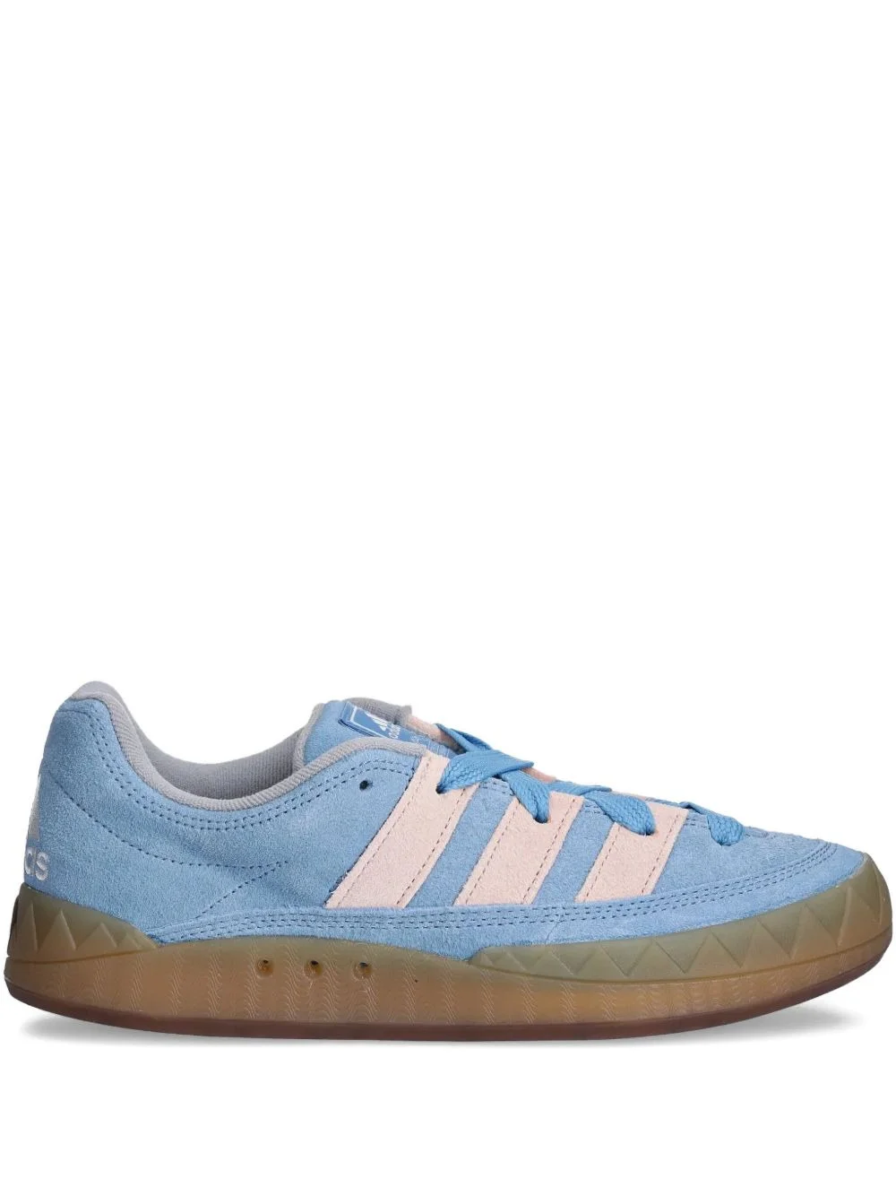 suede three-stripe trainers - 1