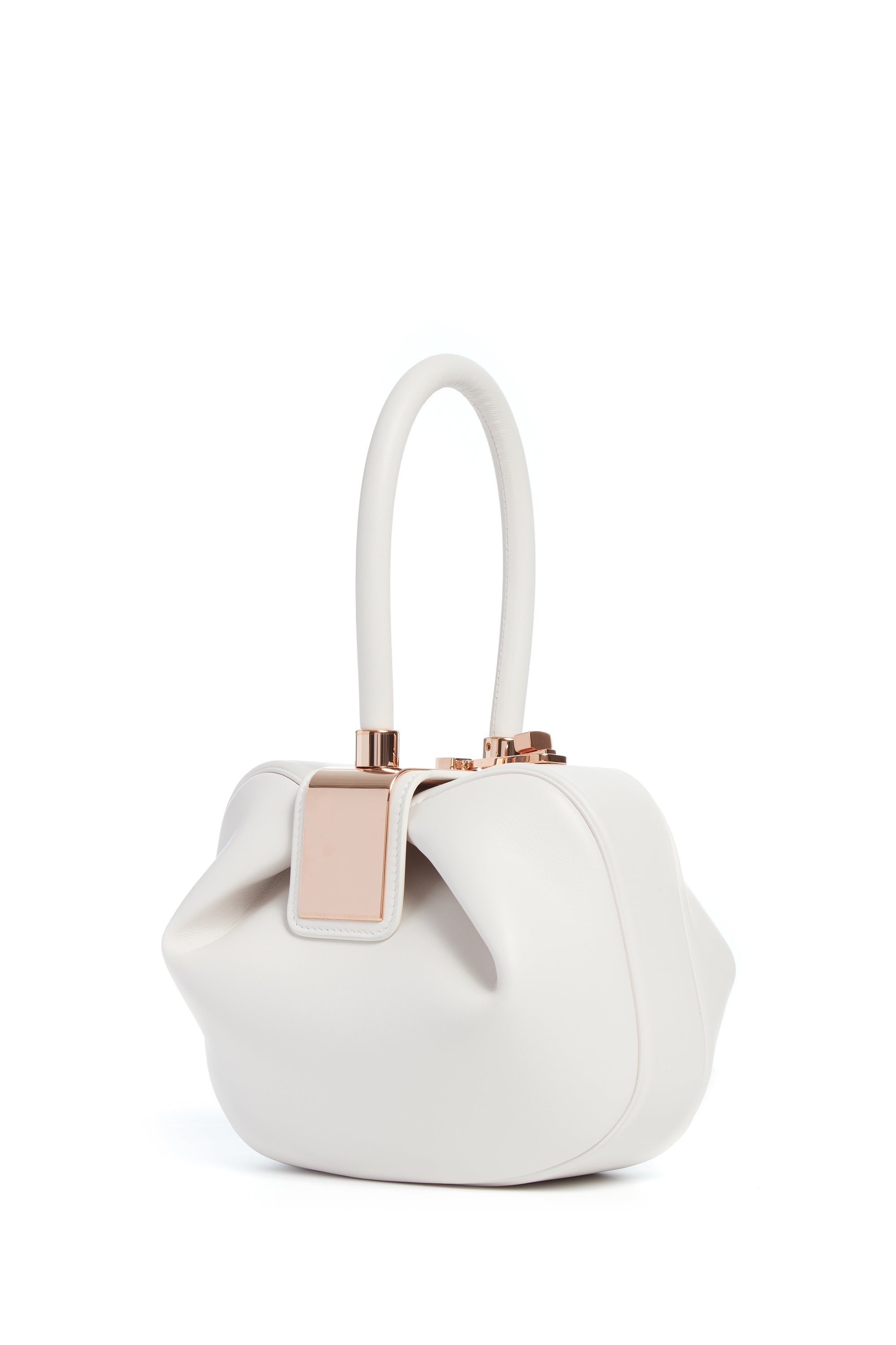 Nina Midas Bag in Ivory Nappa Leather - 1