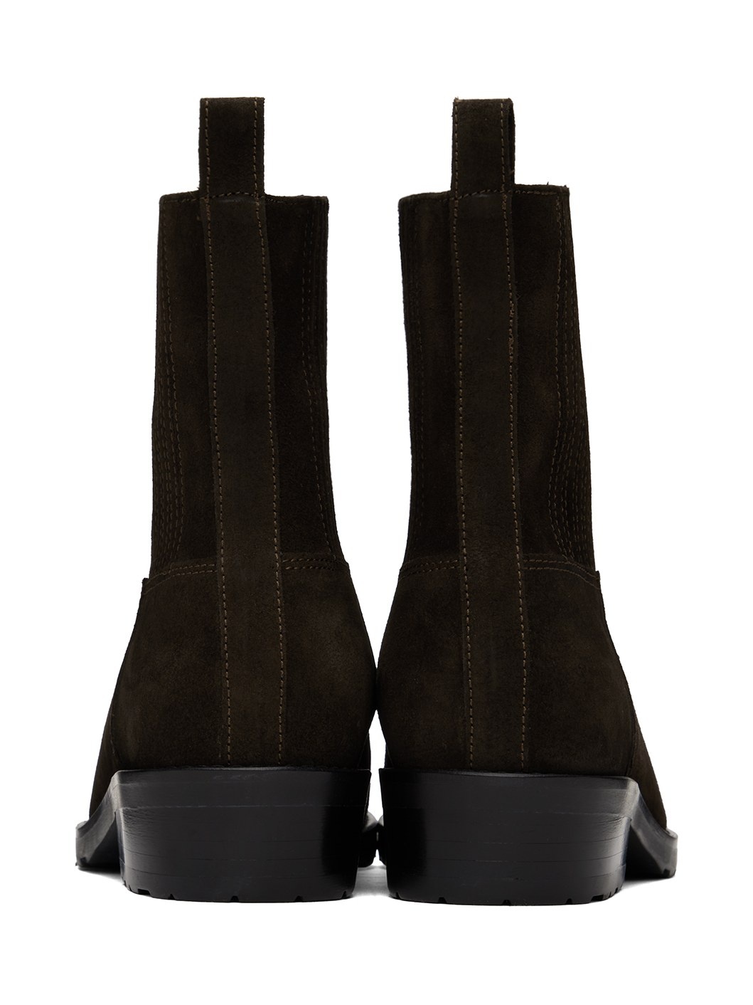 SSENSE Exclusive Brown Embroidered Chelsea Boots - 2