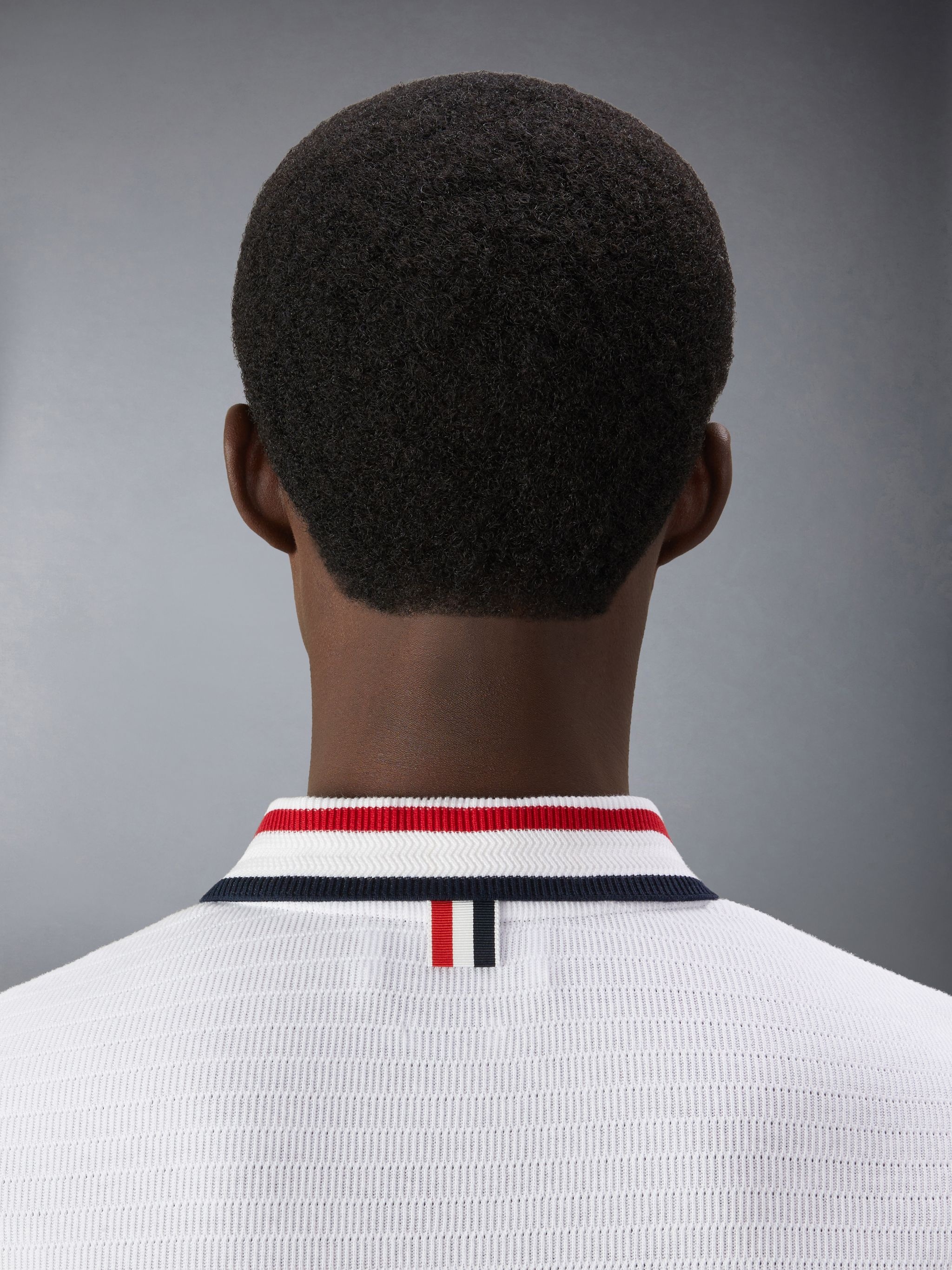 RWB-stripe cotton shirt - 6