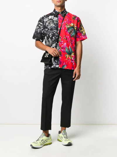 MSGM two-tone short-sleeved shirt outlook