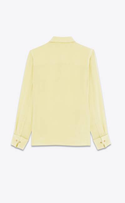 SAINT LAURENT fitted shirt in crepe de chine outlook