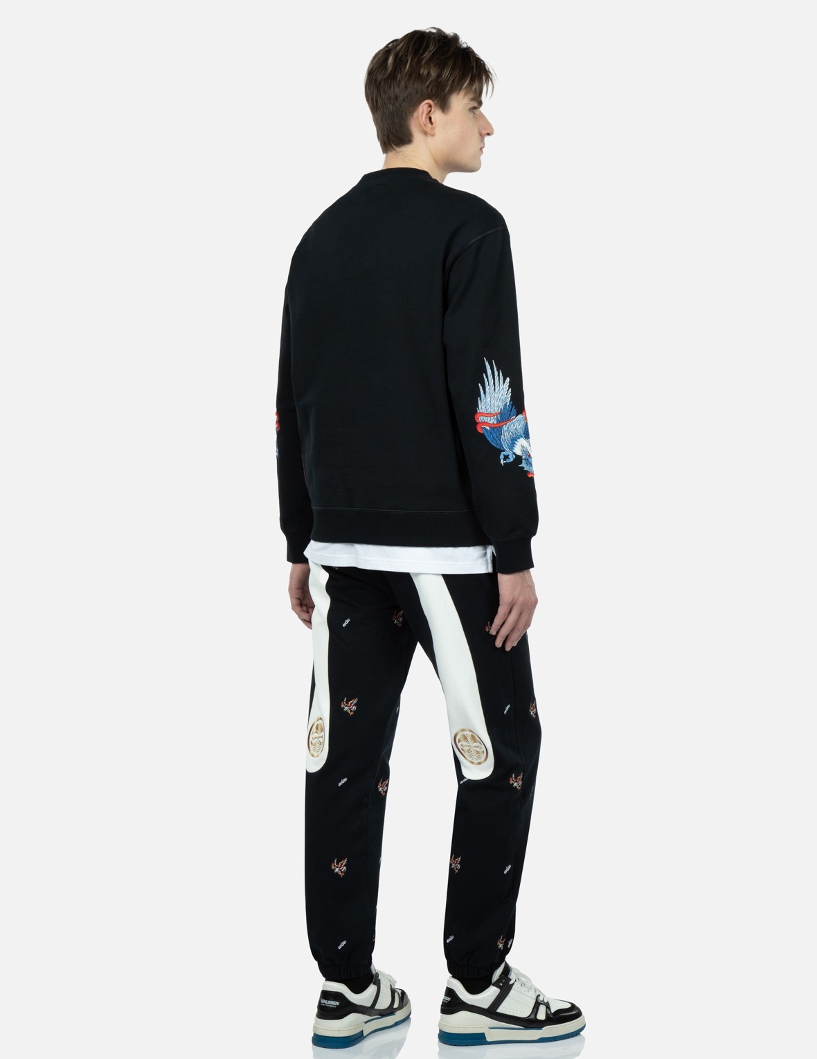 EAGLE AND SEAGULL EMBROIDERY SWEATSHIRT - 4