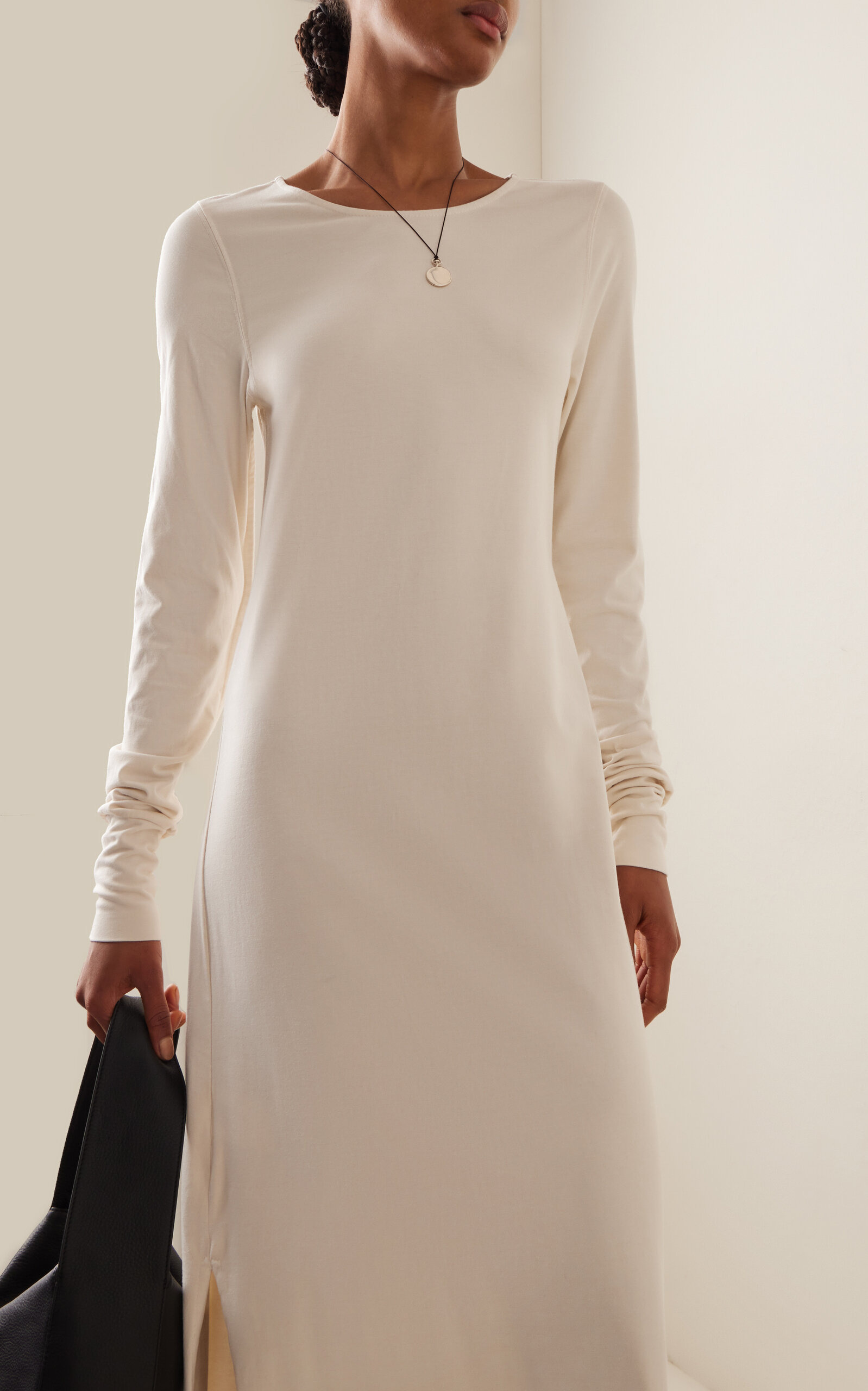 Lily Cotton Maxi Dress ivory - 3