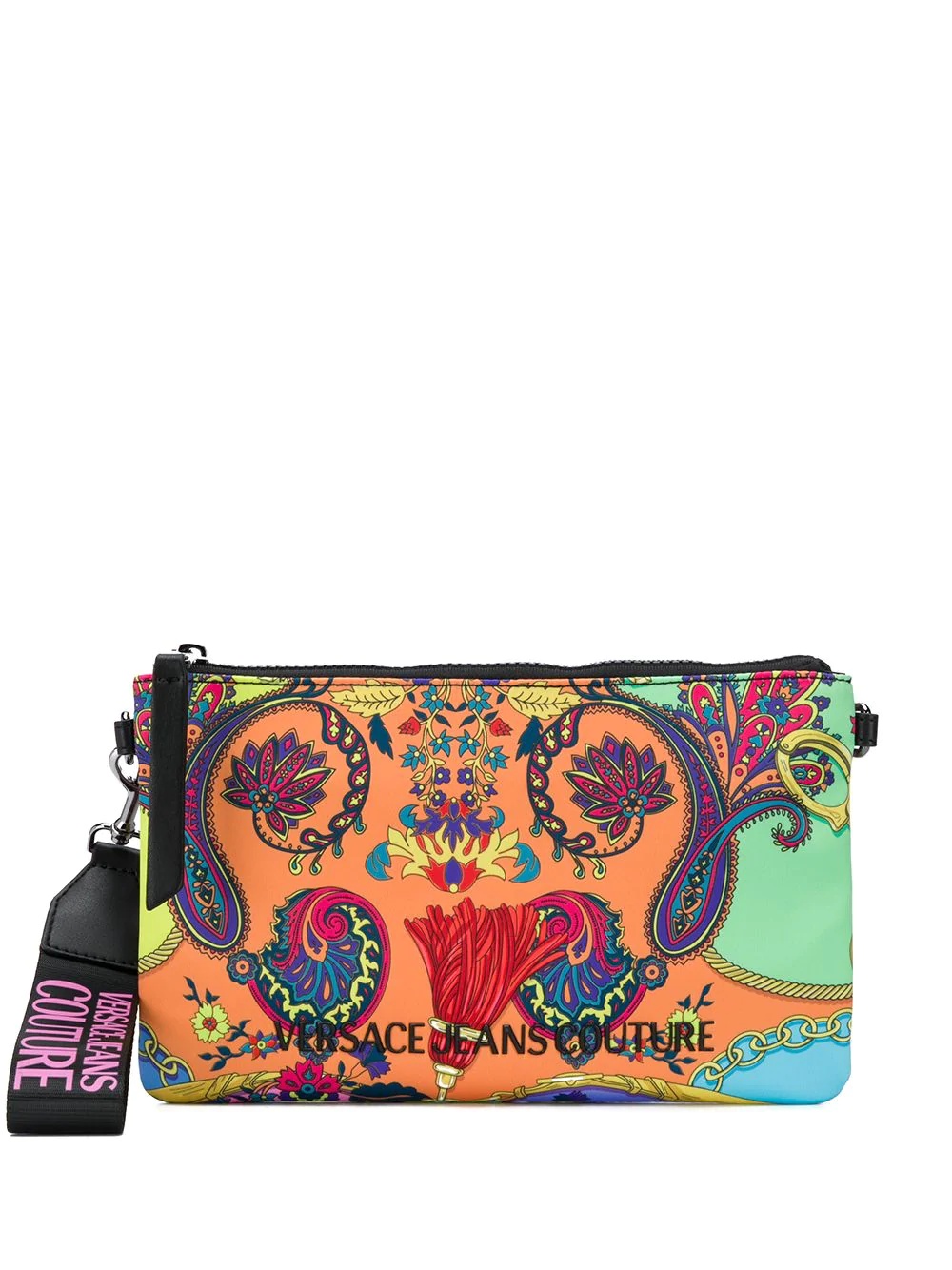 paisley print clutch - 1