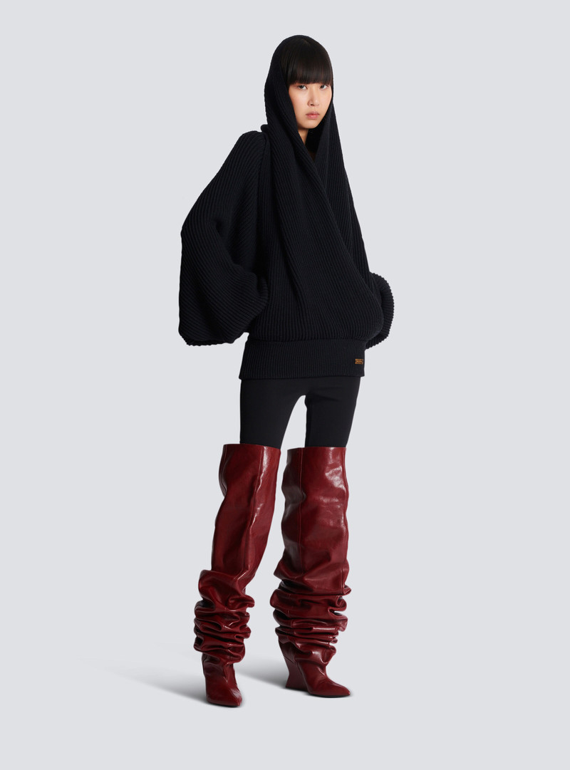 Oversized knit hoodie 3