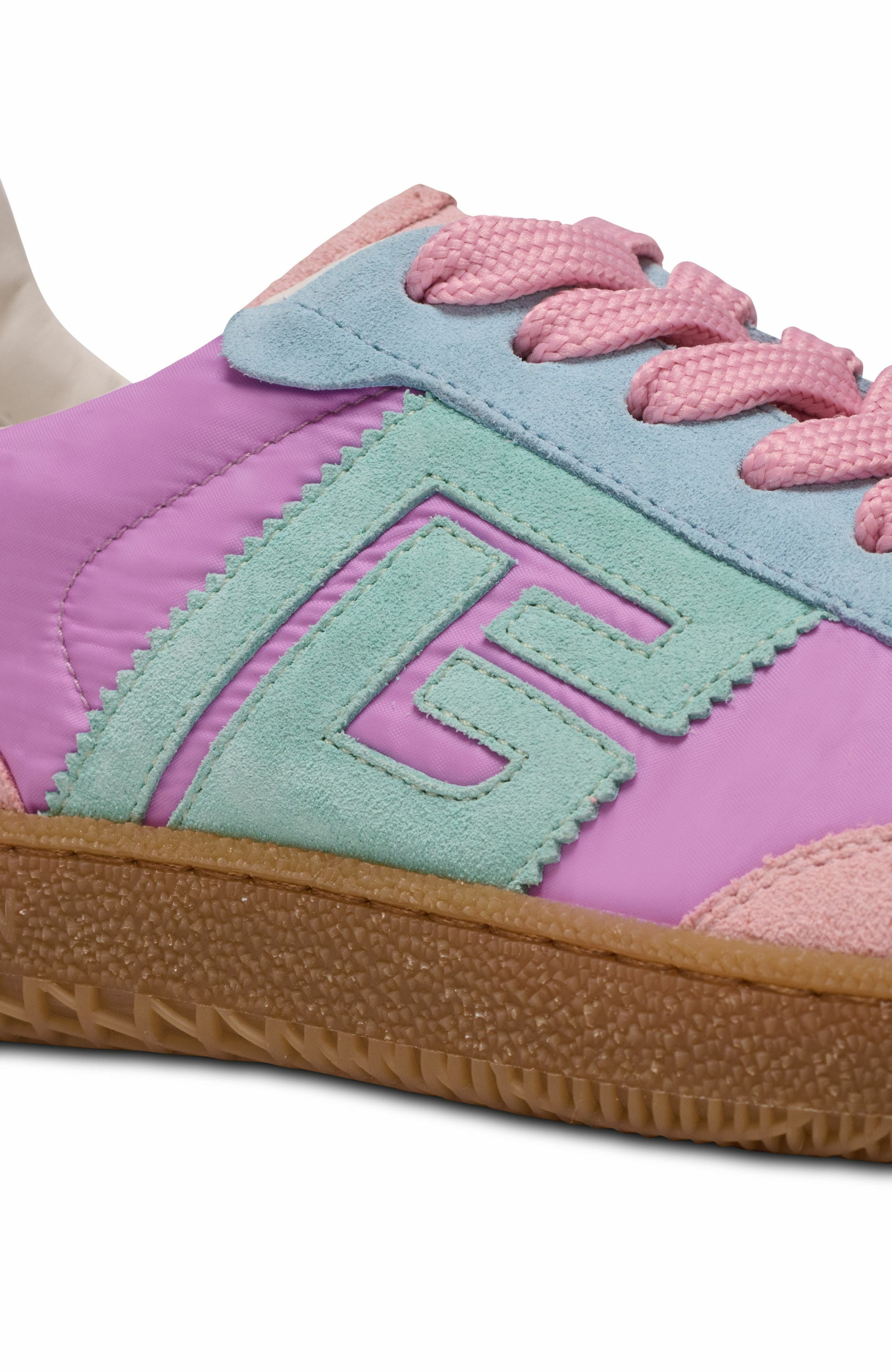 Balmain Swan Suede And Nylon Trainers in Multicolor at Nordstrom - 8
