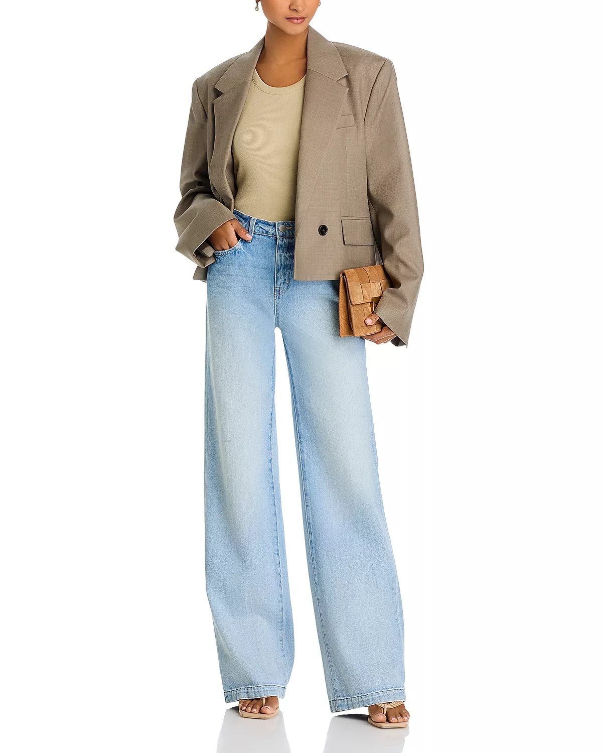 Clayton High Rise Wide Leg Jeans in Conway - 2