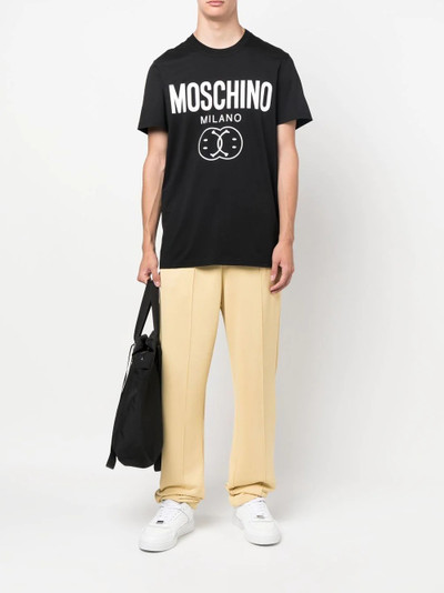 Moschino logo-print organic cotton T-shirt outlook