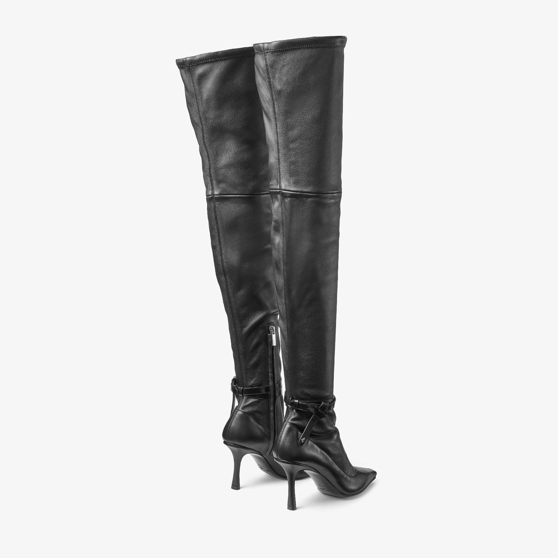 Camie Over The Knee Boot 85
Black Stretch Nappa and Spazzolato Leather Boot - 4