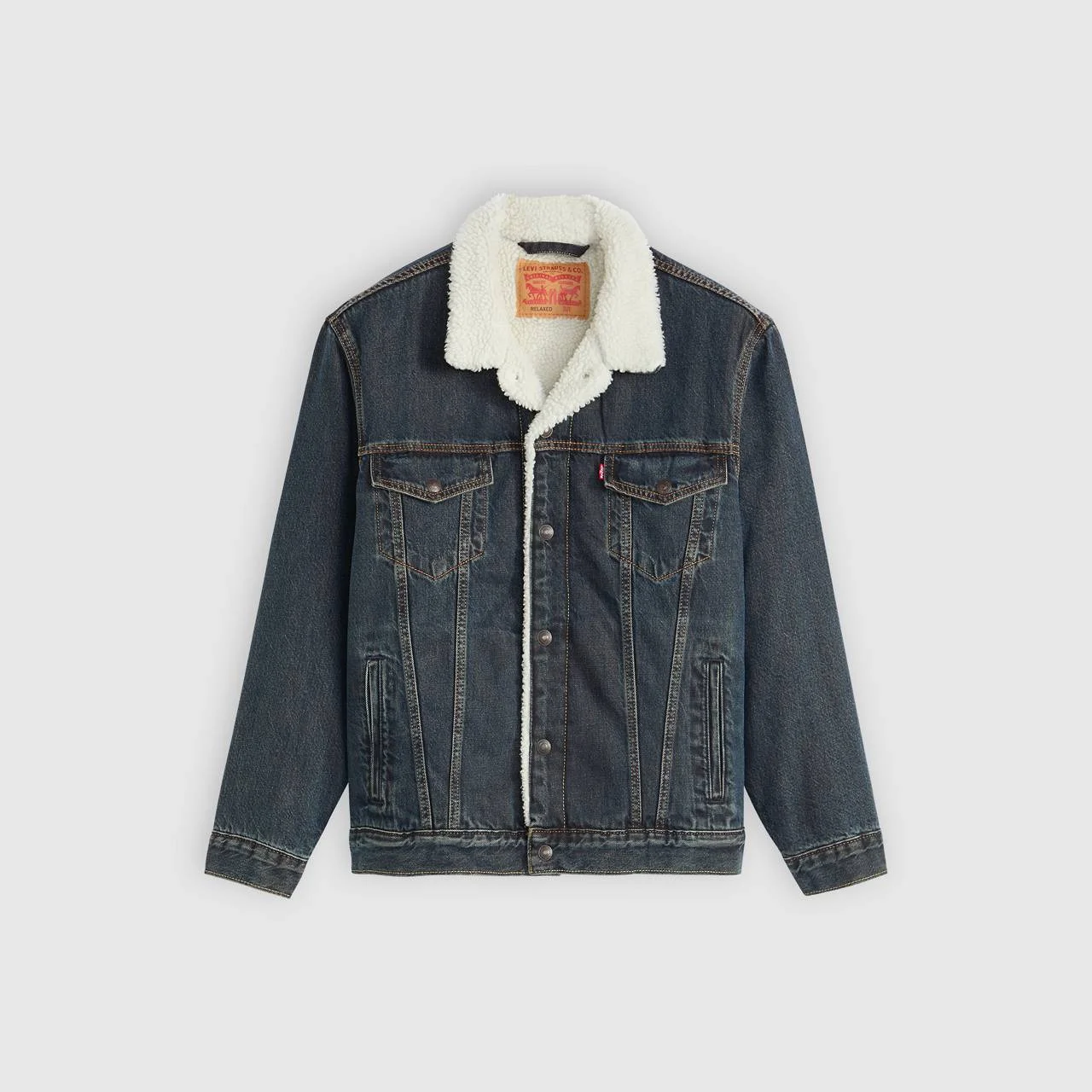 RELAXED FIT SHERPA TRUCKER JACKET - 1