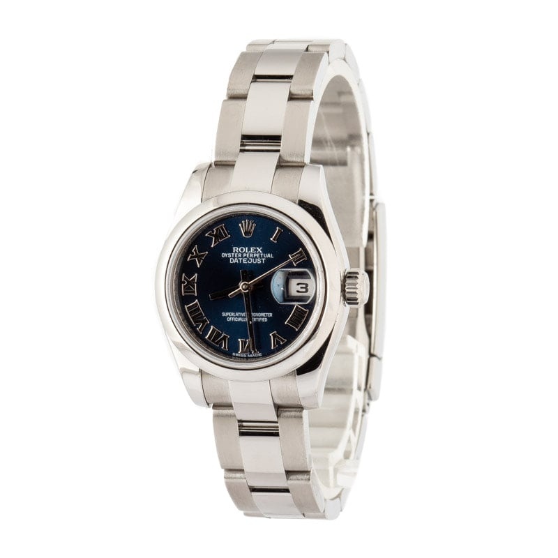 Ladies Rolex Datejust Ref 179160 Blue Dial - 2