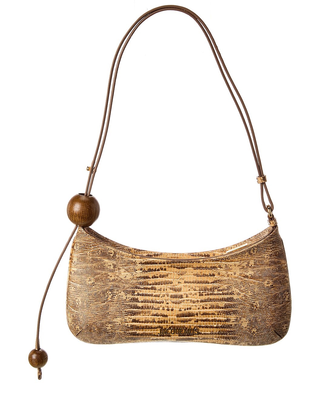 Jacquemus Le Bisou Perle Snake-Embossed Leather Hobo Bag - 2