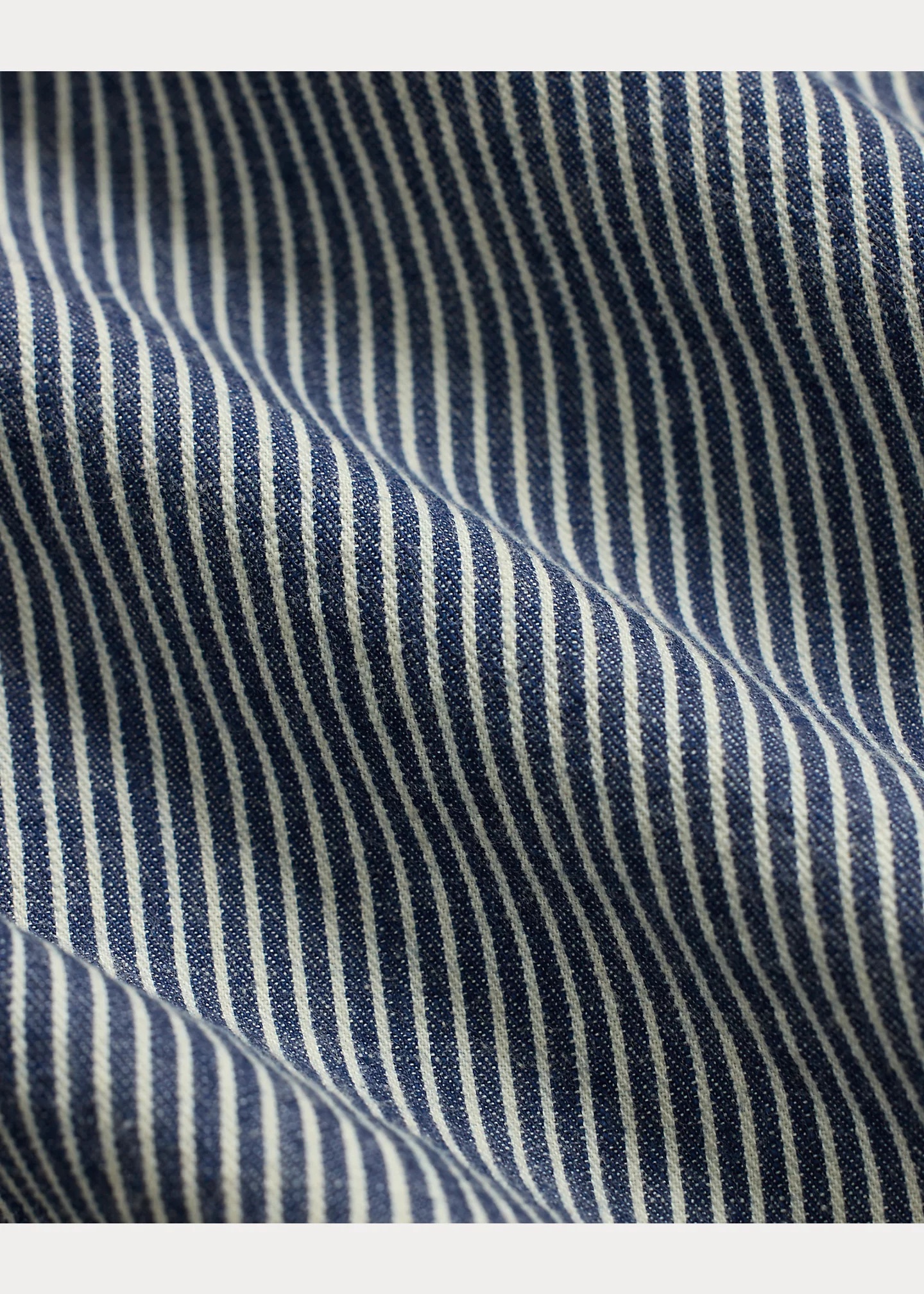 RRL by Ralph Lauren Indigo Striped Twill Hooded Jacket
