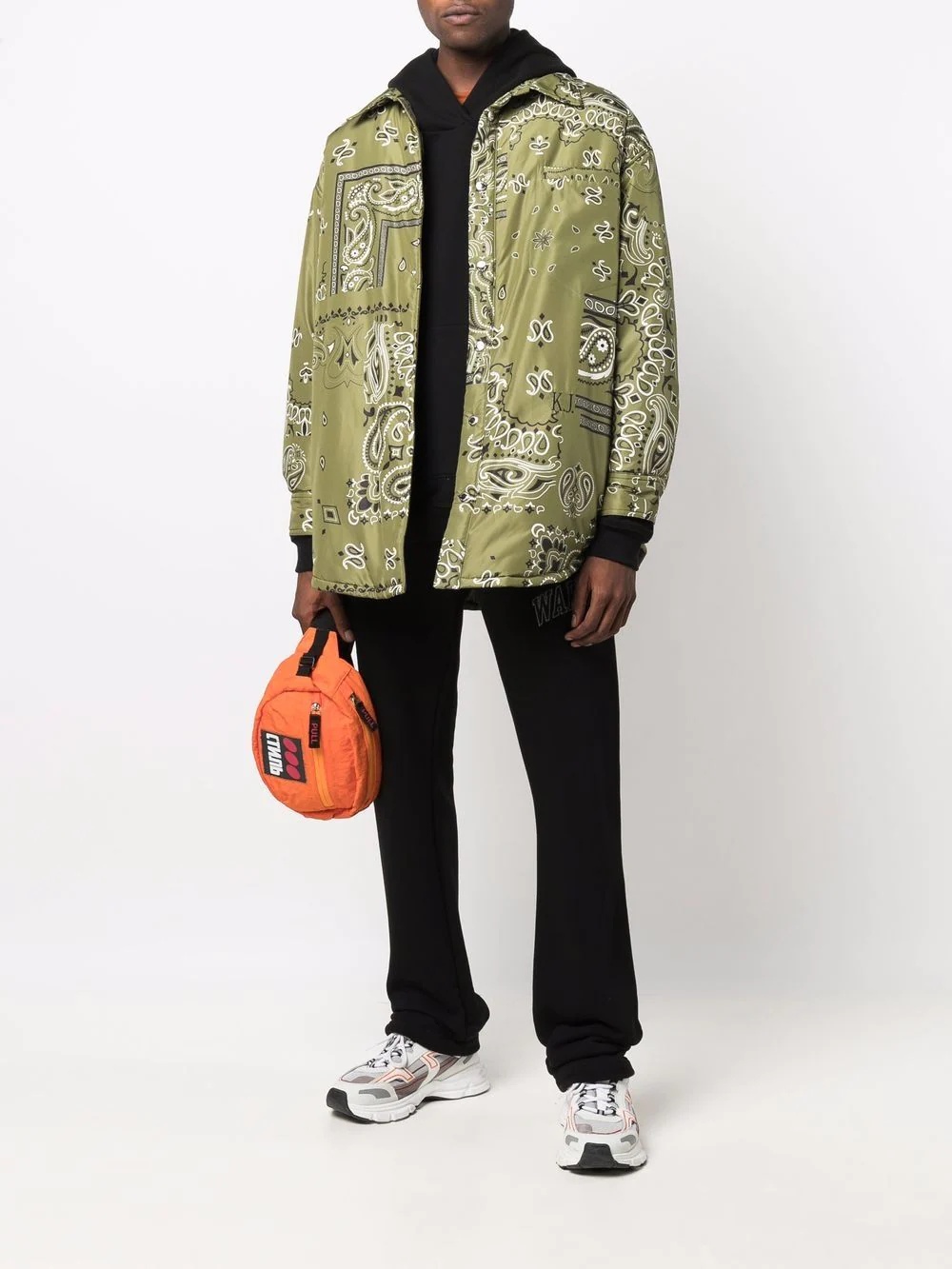 bandana-print track jacket - 2