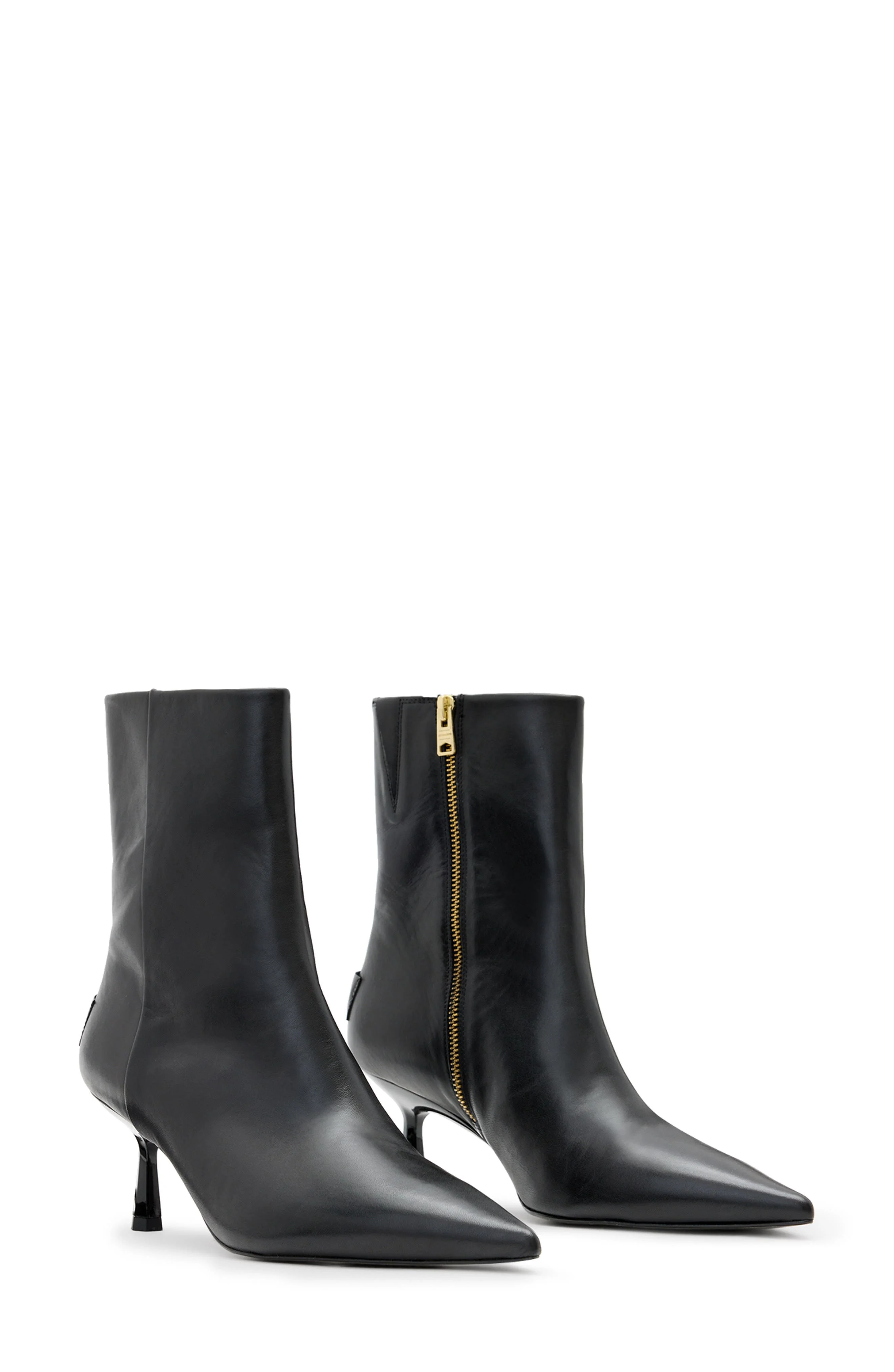 AllSaints Vivian Pointed Toe Bootie in Black at Nordstrom - 1
