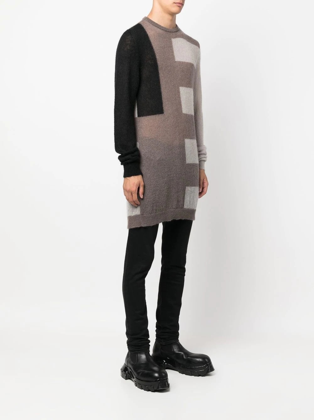 oversized round-neck jumper - 3