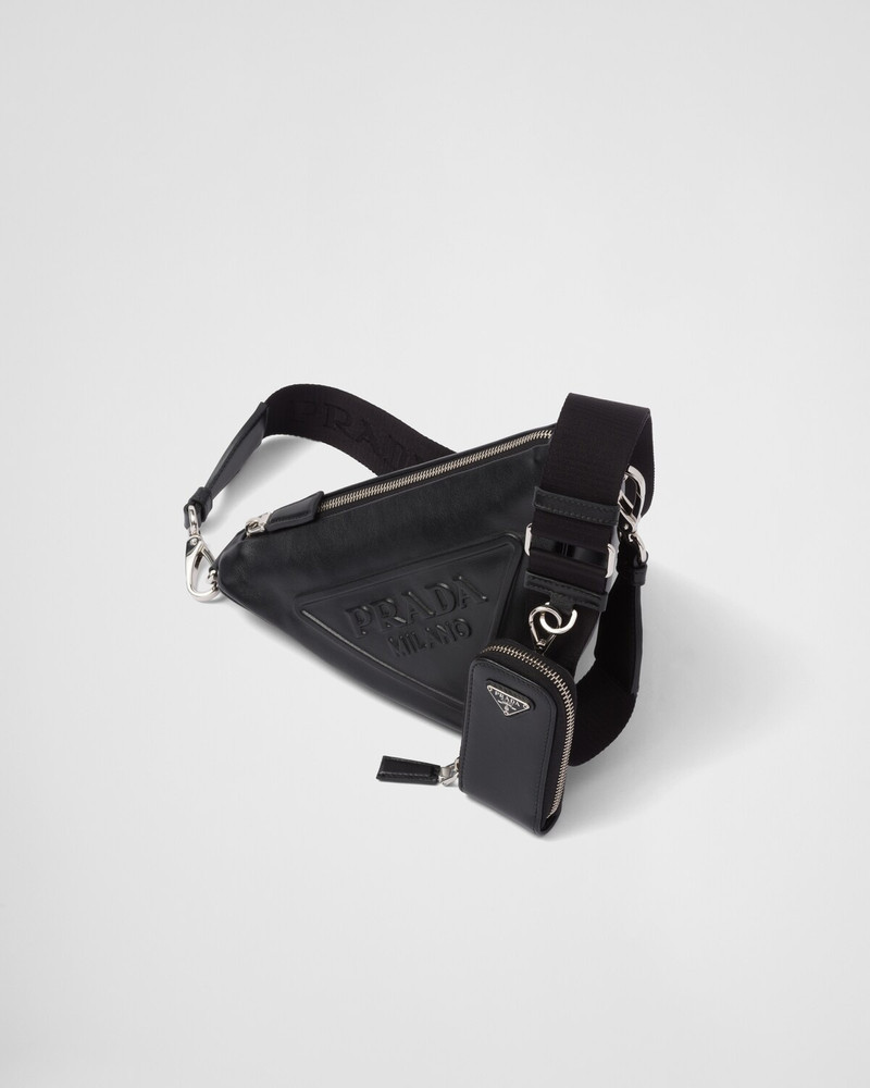 Leather Prada Triangle shoulder bag 3