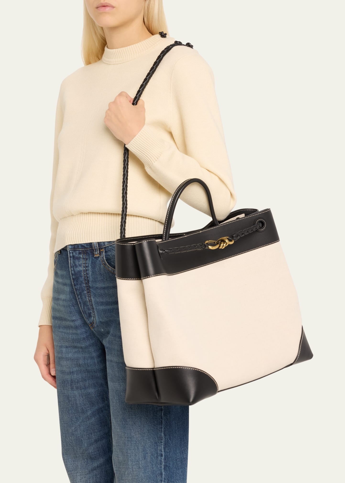 Andiamo Large Canvas Tote Bag - 2