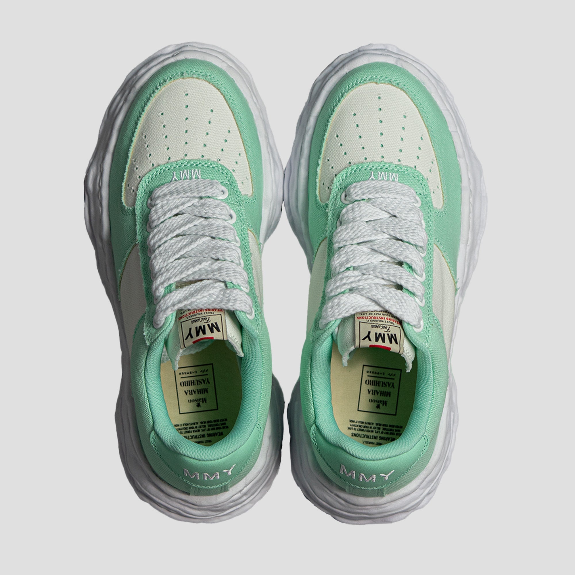 WAYNE OG SOLE LOW-TOP CANVAS SNEAKERS - MINT - 3