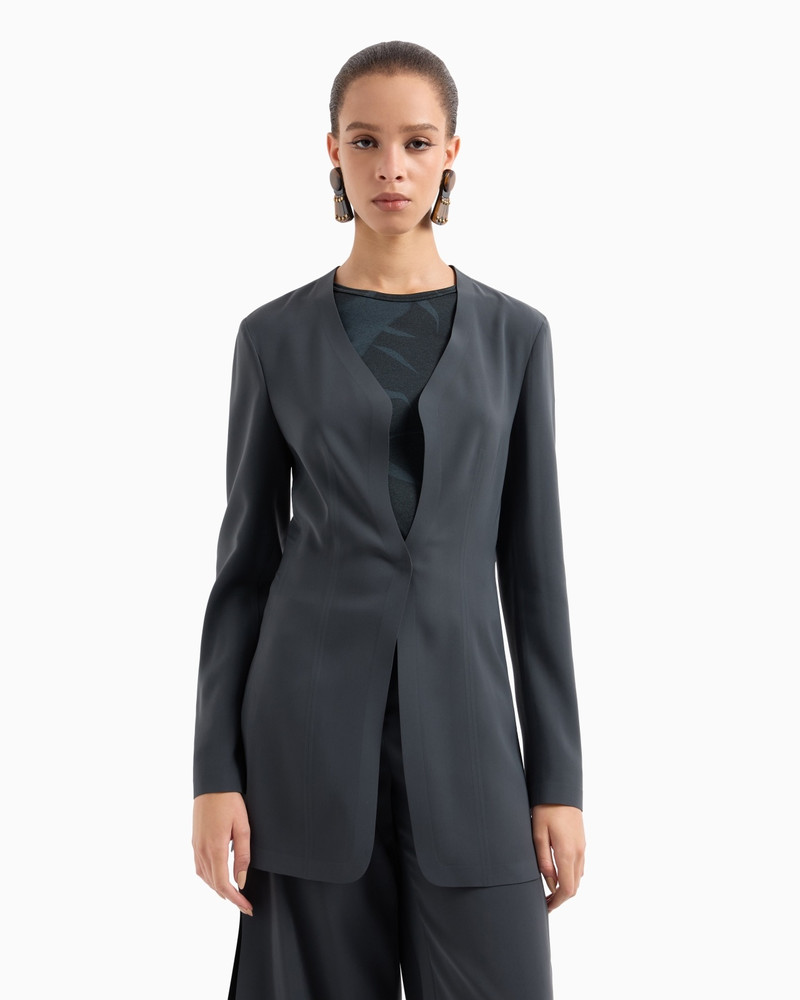 GIORGIO ARMANI LONG JACKET IN TECHNICAL CADY outlook
