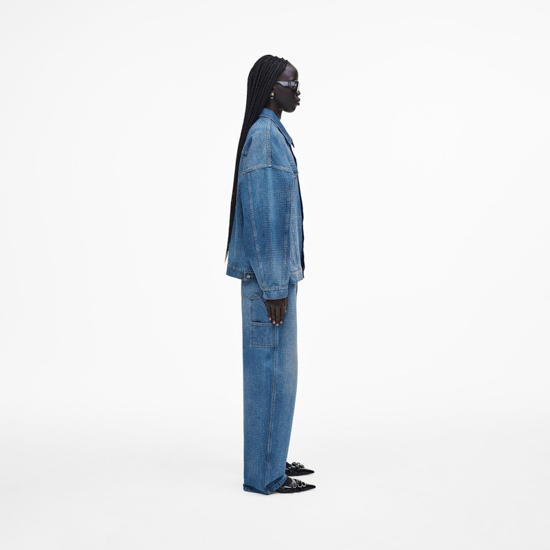 Marc Jacobs CRYSTAL DENIM OVERSIZED TRUCKER outlook