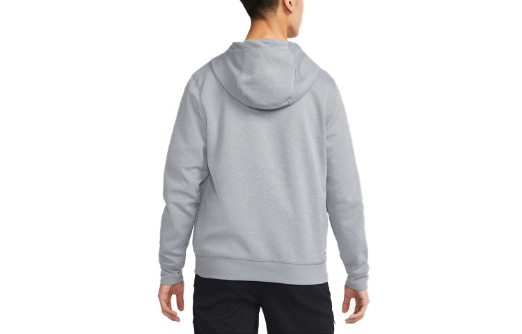 Men's Air Jordan Contrasting Colors Pocket Sports Hooded Cardigan Jacket Gray DJ0876-091 - 2
