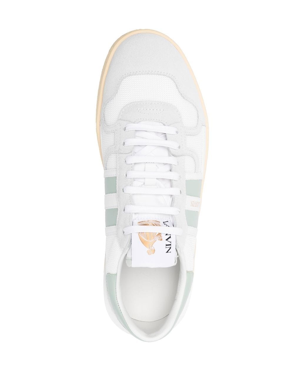 panelled low-top sneakers - 4