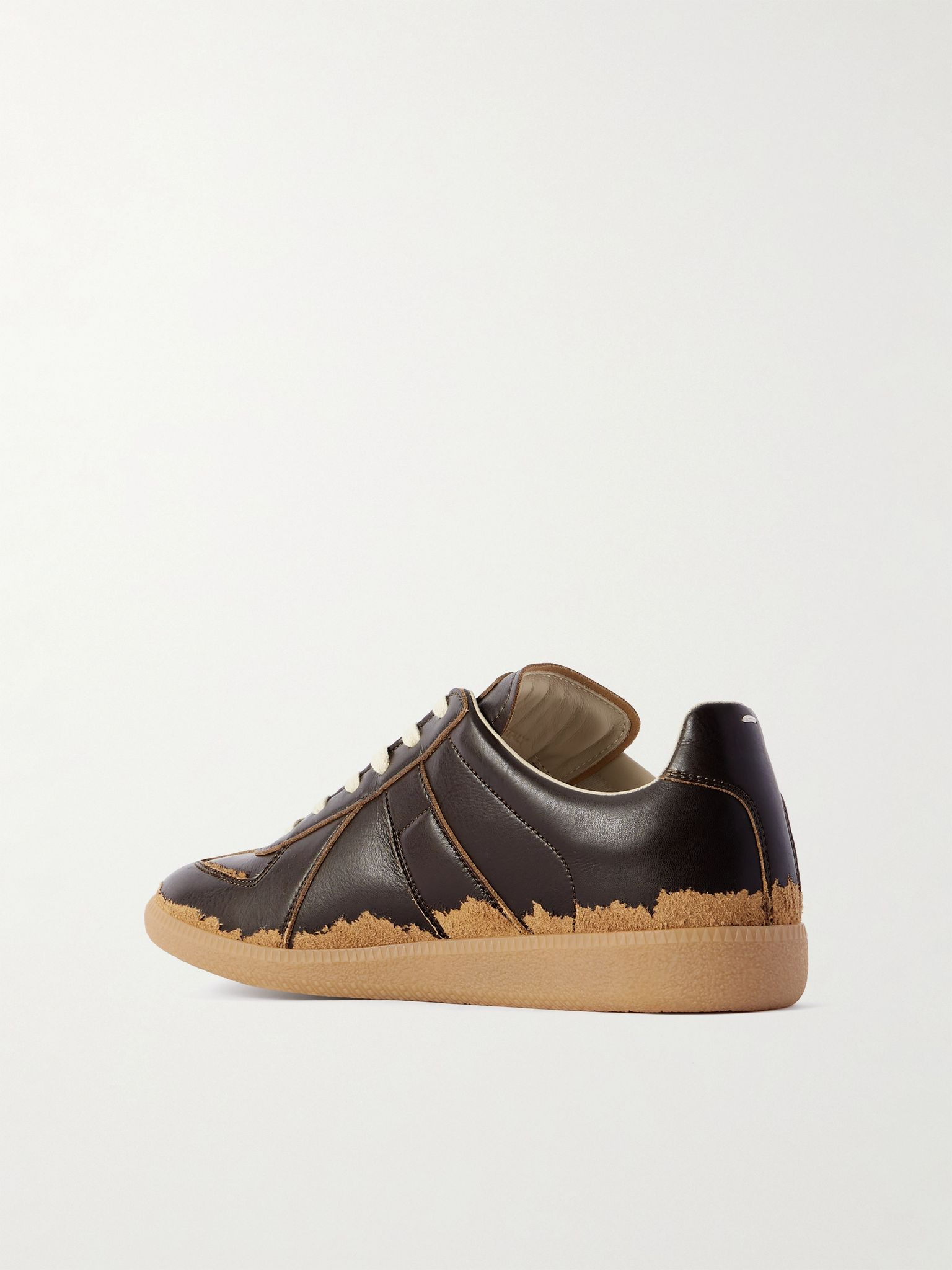Replica Distressed Sneakers Dark brown - 4