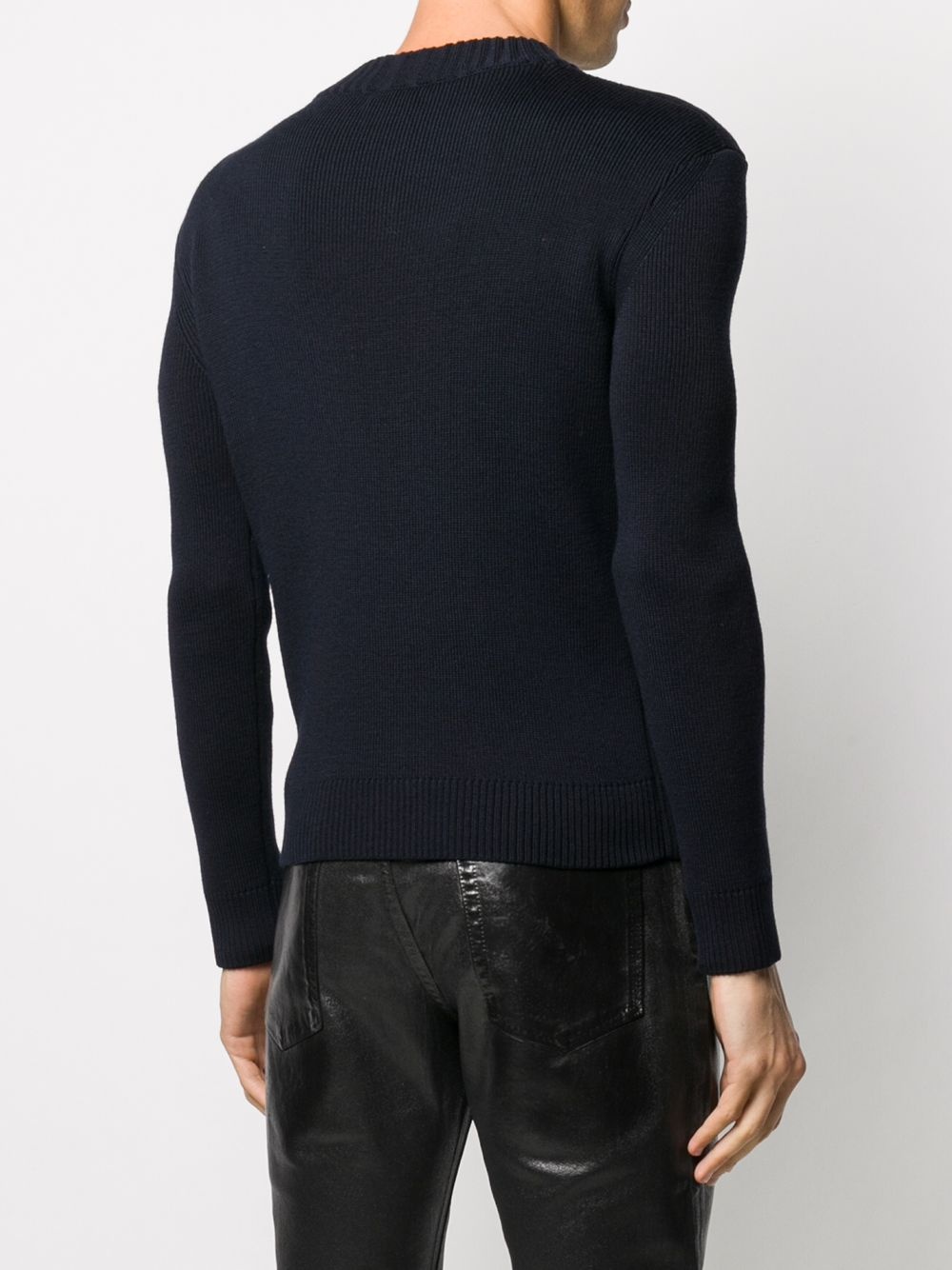 crew-neck long-sleeve jumper - 4