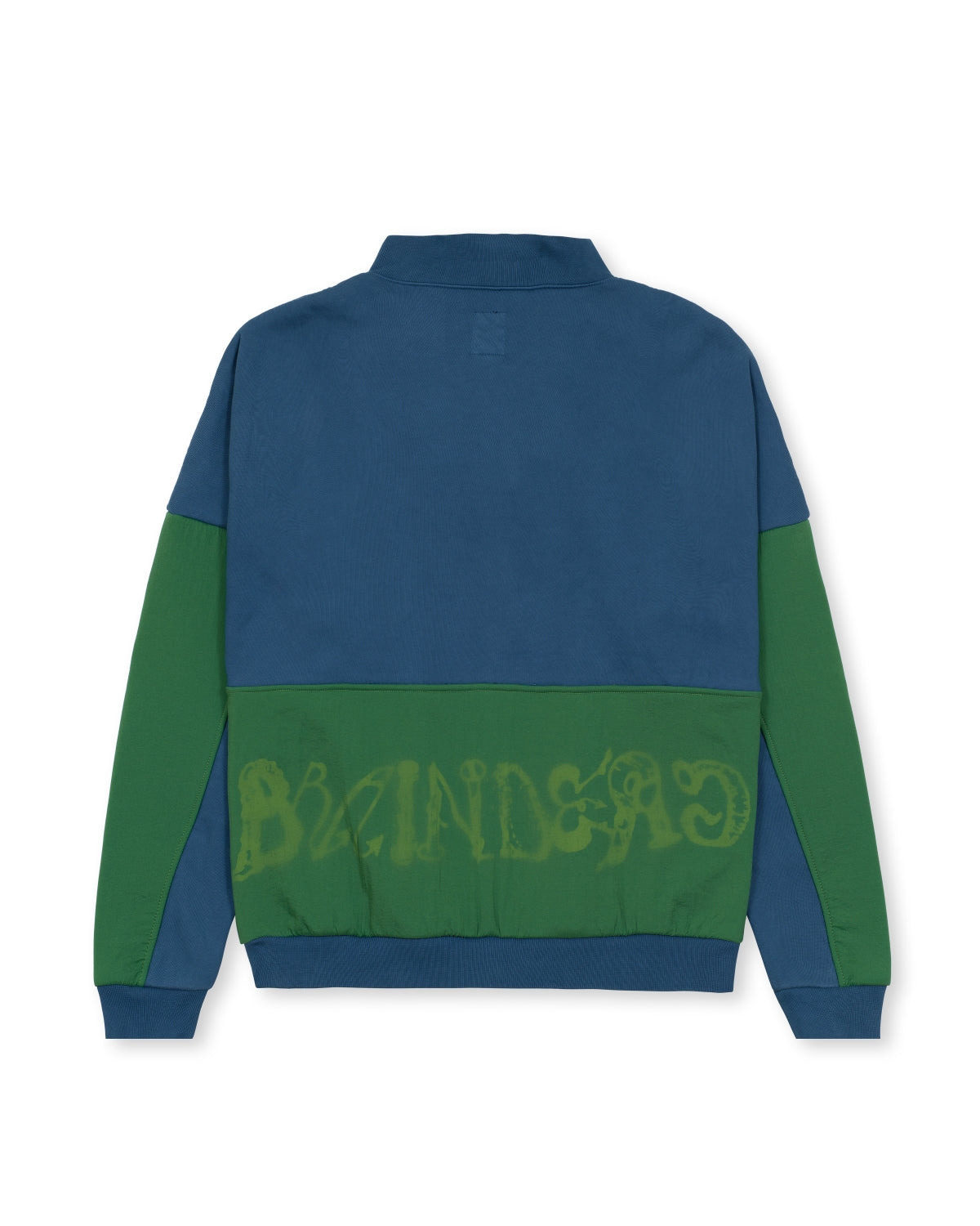 Sinister Screw Overlay Half Zip Fleece - Mallard Green - 2