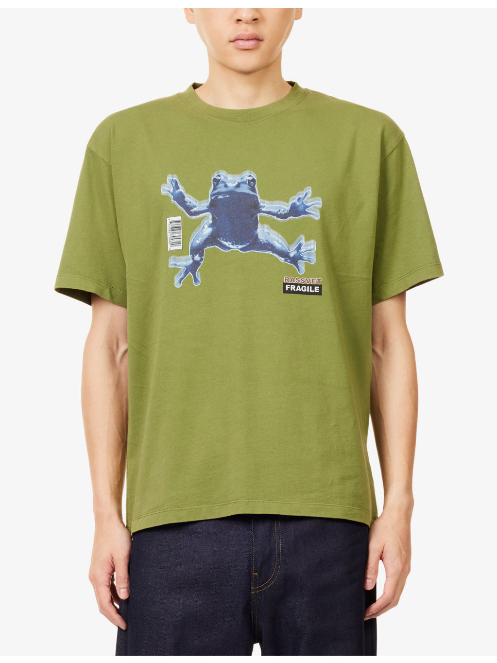 Fragile Graphic Print Cotton T-Shirt - 3