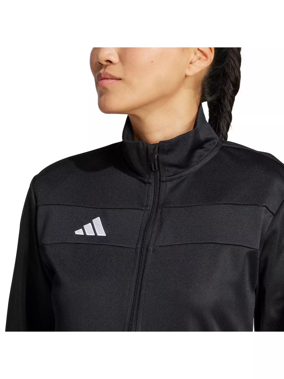 Women's Tiro 25 Essentials Training Track Top -Black/White - 3