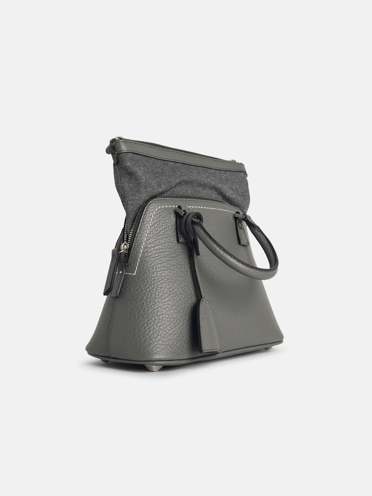 '5AC' MINI BAG IN PEBBLE GREY LEATHER - 2