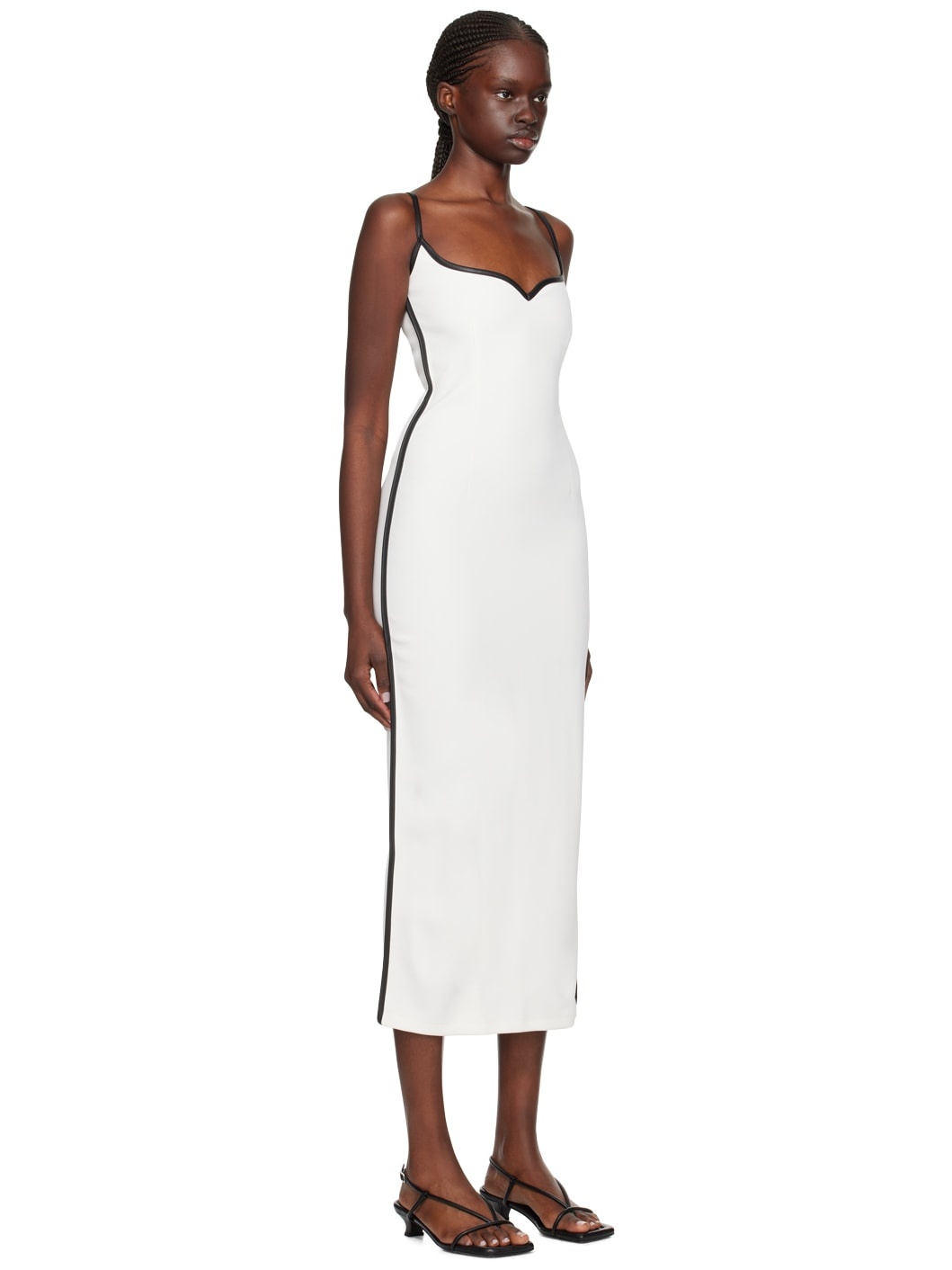 SSENSE Exclusive White Heart Midi Dress - 2