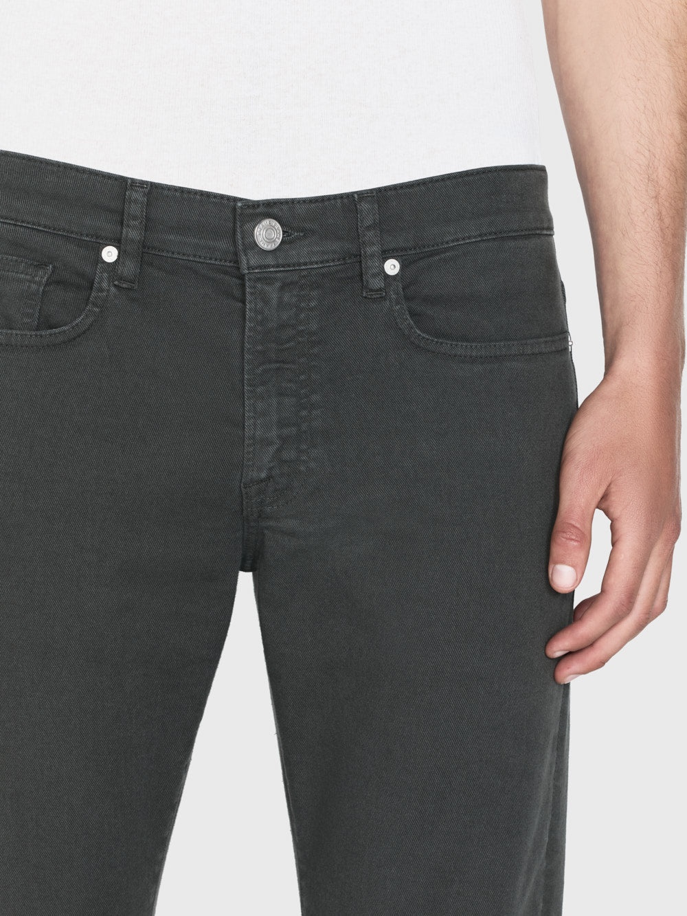 L'Homme Slim Twill in Dark Charcoal - 5