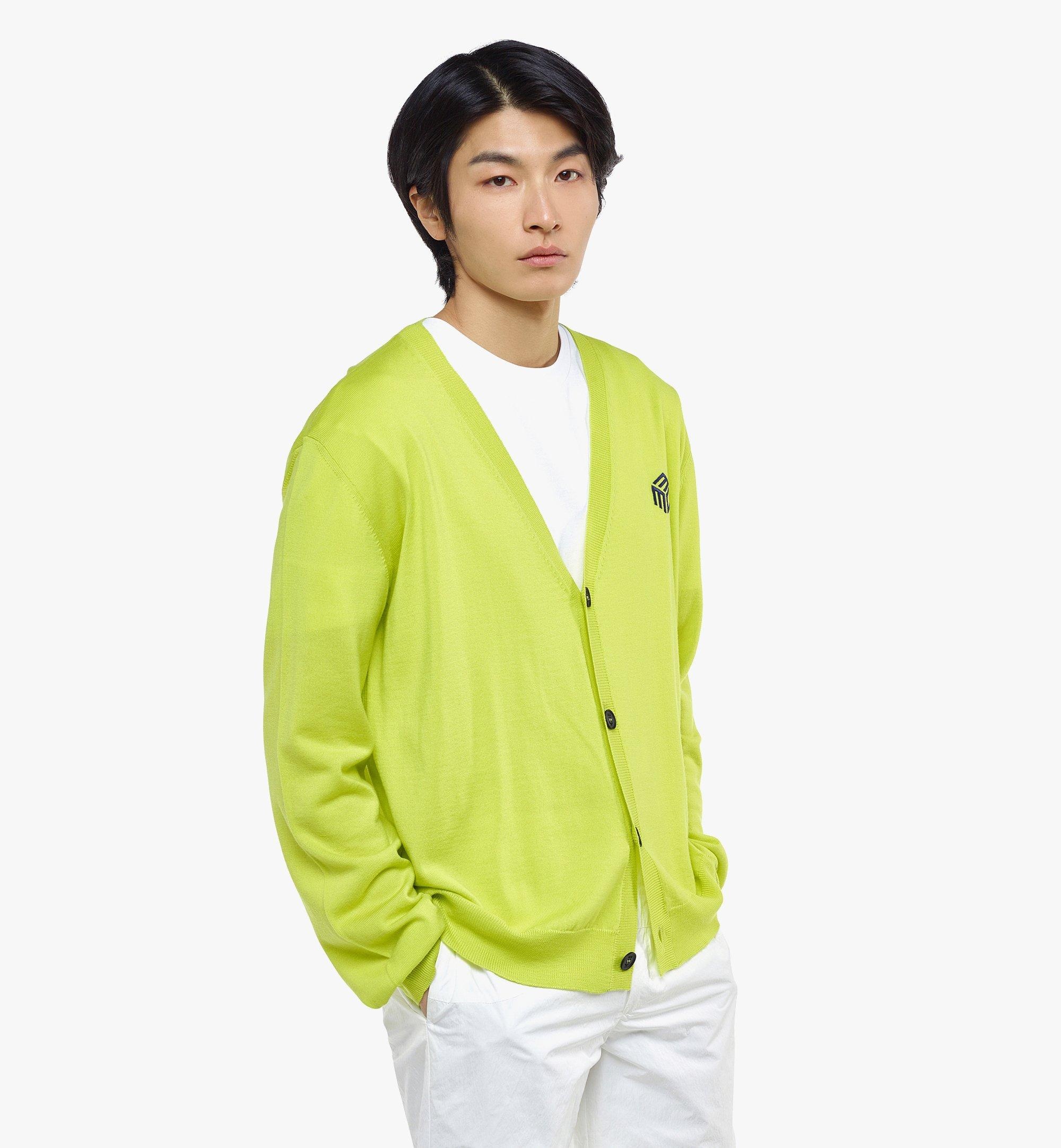 Men’s Cubic Logo Wool Cardigan - 4