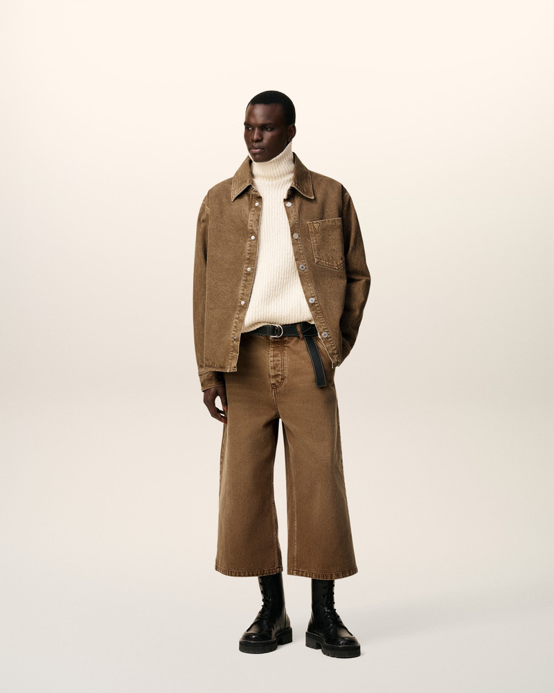 AMI Paris BROWN COTTON AMI DE COEUR OVERSHIRT outlook