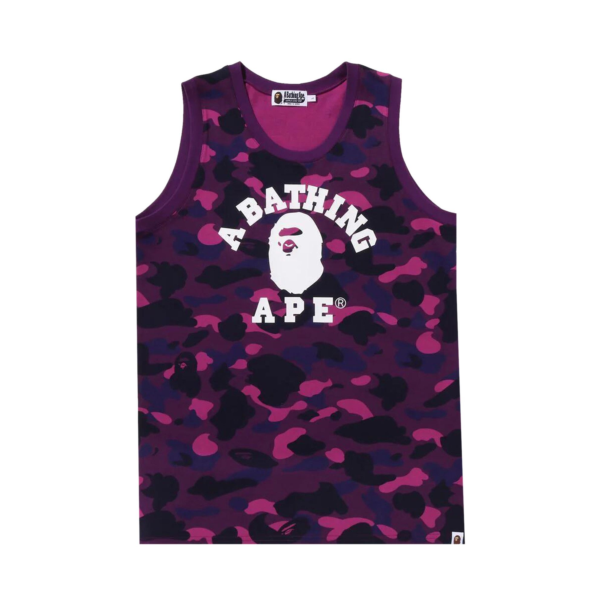 BAPE Color Camo College Tank Top 'Purple' - 1