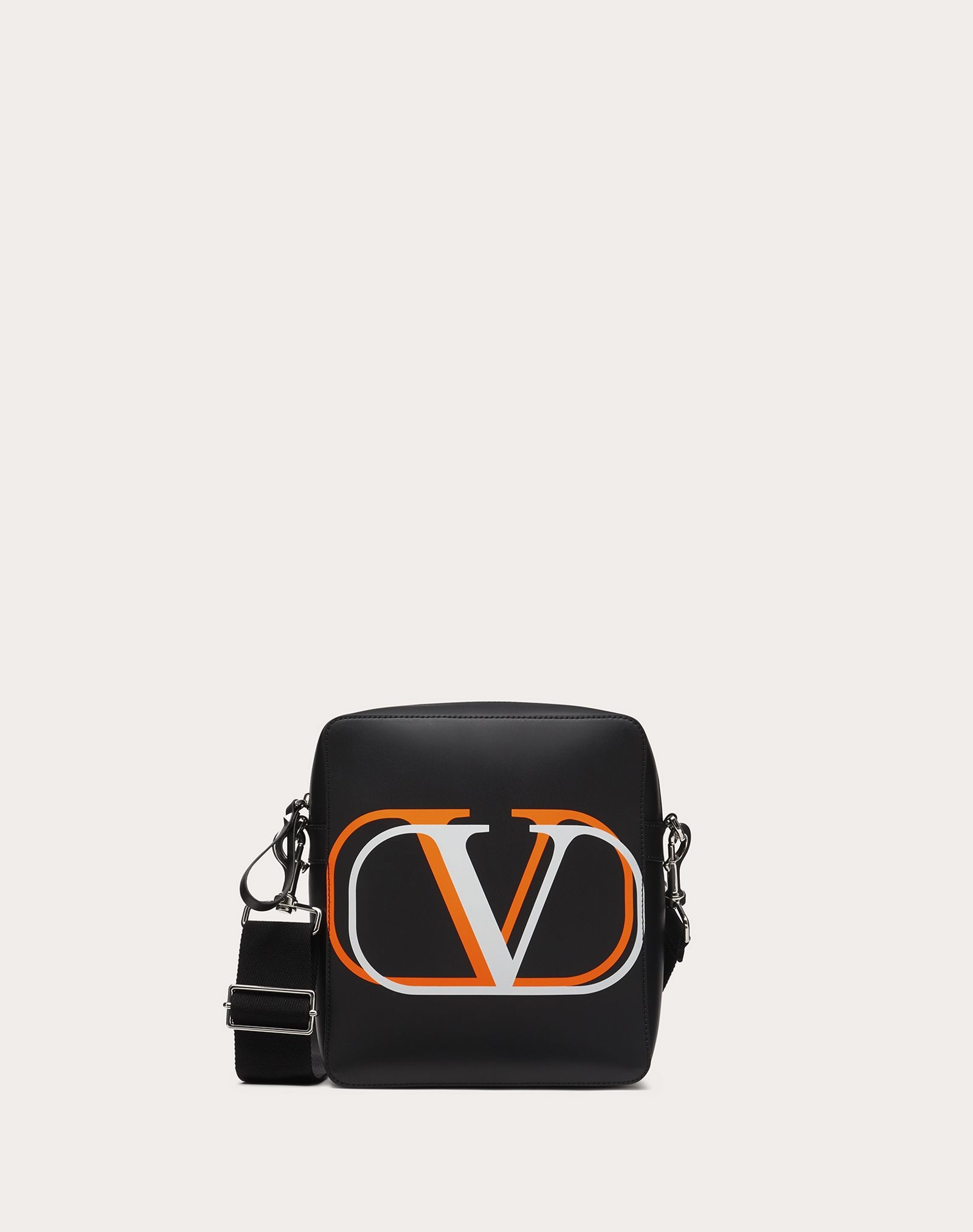 VLogo Signature Leather Crossbody Bag - 1