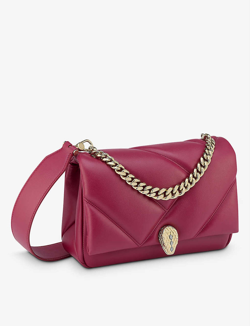Serpenti Cabochon Maxi Chain quilted leather cross-body bag 3