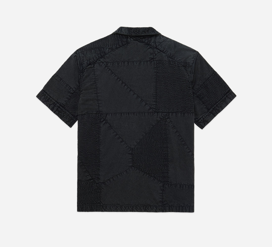 Vacation Shirt - Black Overdyed Patchwork - 2