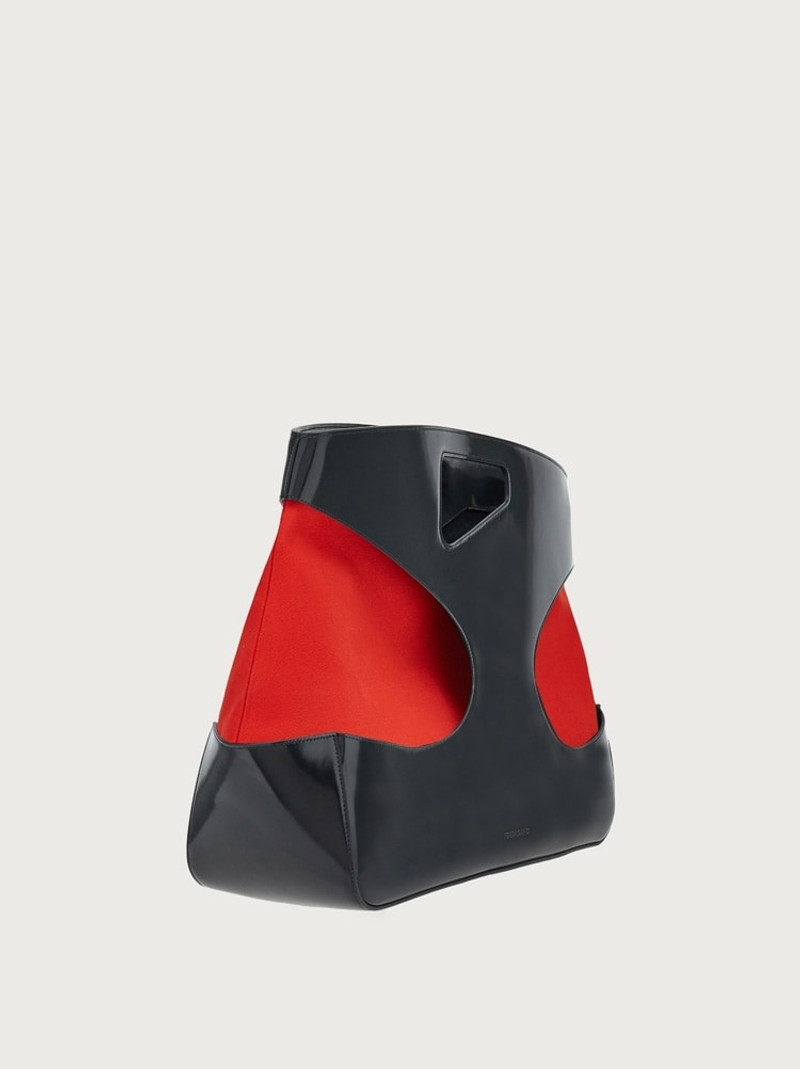 TOP HANDLE BAG WITH CUT-OUT DETAILING 3
