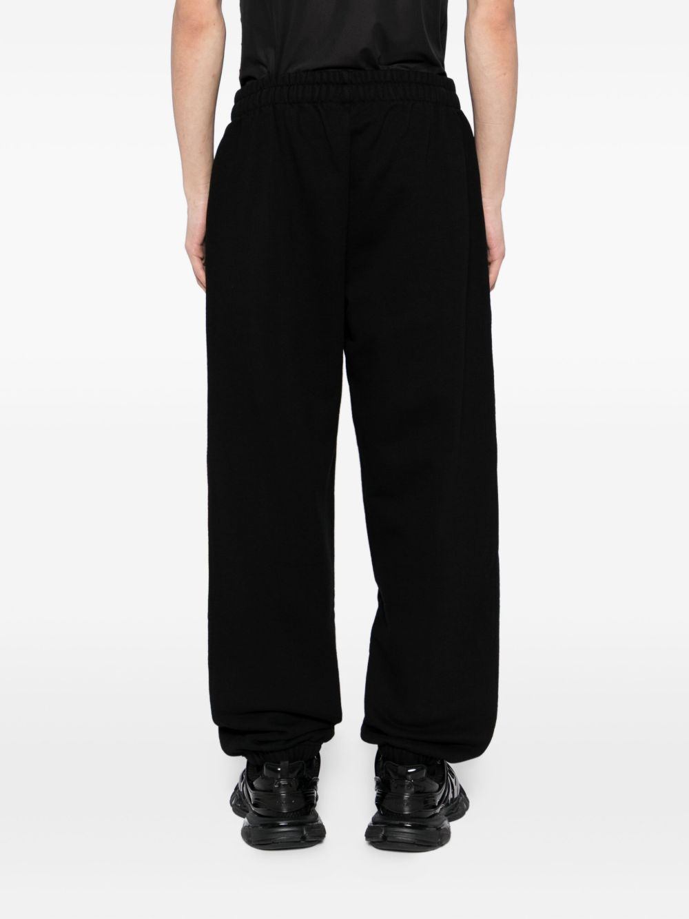 logo-embroidered trousers - 4