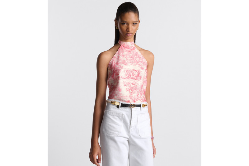 Dior Dioriviera Toile de Jouy Sauvage Dior Silk Top outlook