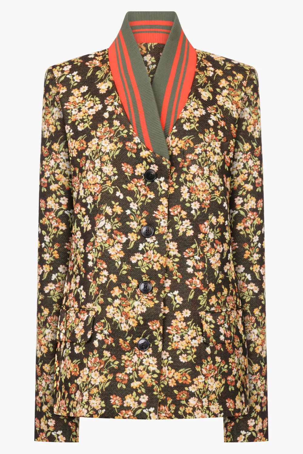 BRITT FLORAL PRINT JACKET | BROWN/MULTI - 1