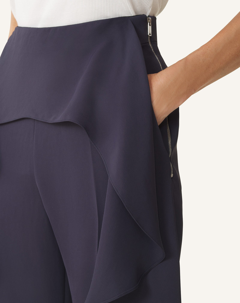 FRILLED TWILL PANTS 5